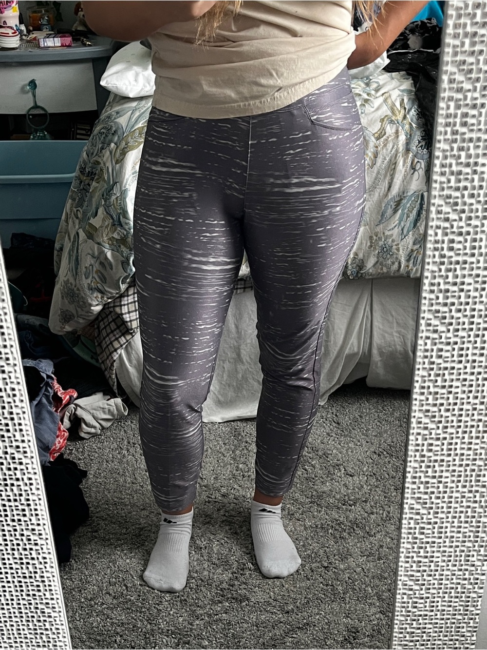 Adidas Gray Patterned Pants